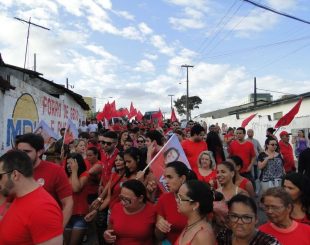 Atividade reuniu militantes no Pedregal, em Campina Grande