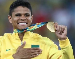 Douglas Santos conquistou medalha de ouro nas Olimpíadas do Rio